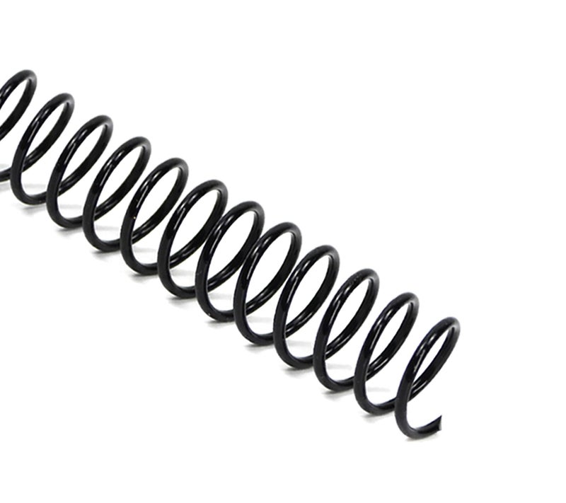 Rayson 7.9mm Plastic Spiral Coil Binding 3:1 Pitch, 5/16inch, 40 Sheets Capacity Black Coil Binding Spines - Versatile for Office and Educational Tasks, Pack of 100 - Image 1